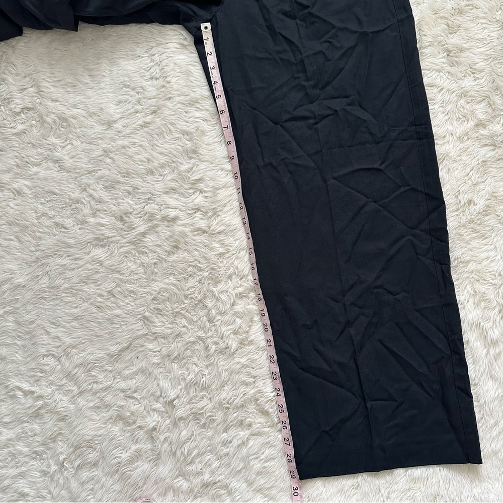 Madewell Trousers Slouchy Straight Pants in Drapey Twill True Black 10 NWT New - Picture 13 of 13